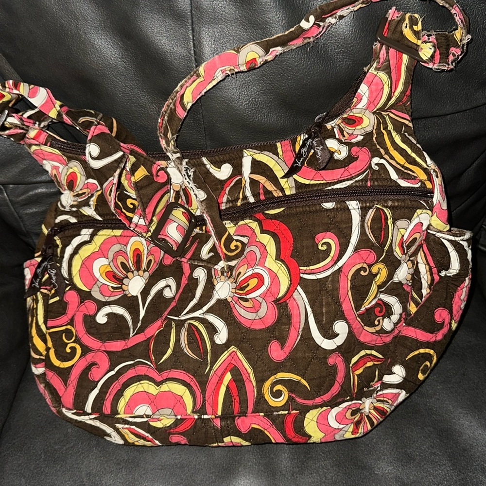Vera Bradley Large Bag Women’s Multi colored vintage zipper strap